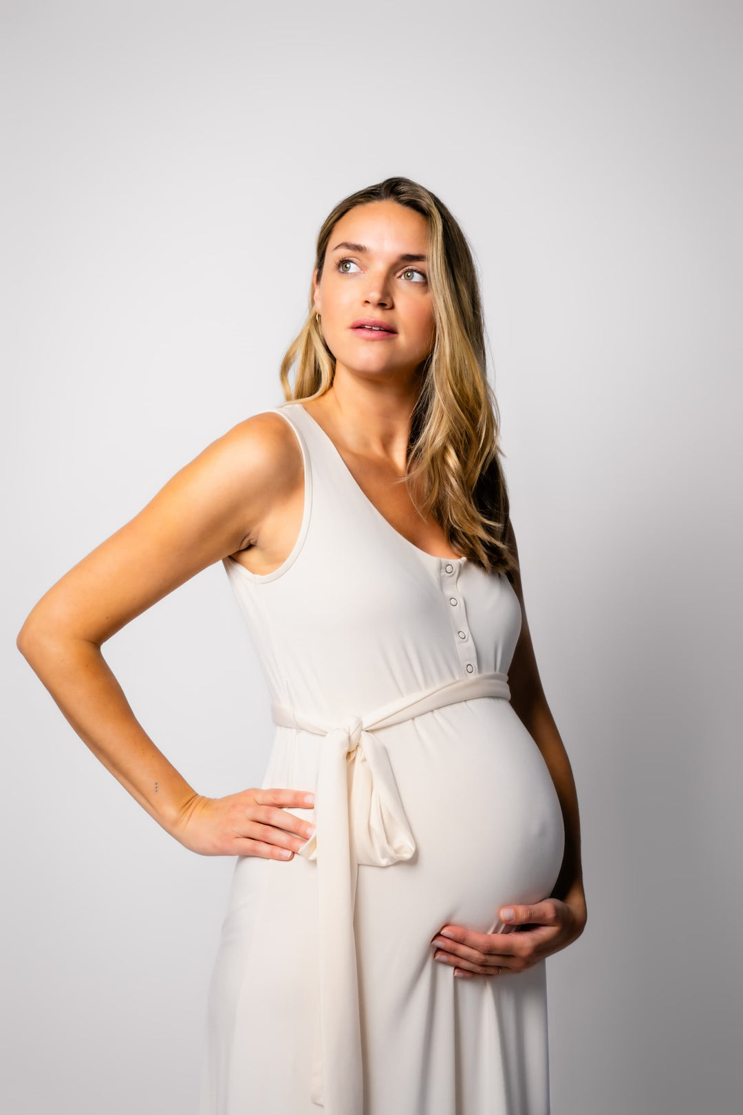 The Charlotte Dress M / Bone